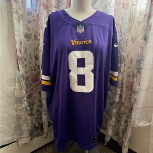NFL Purple Team Jersey with White and Gold Accents